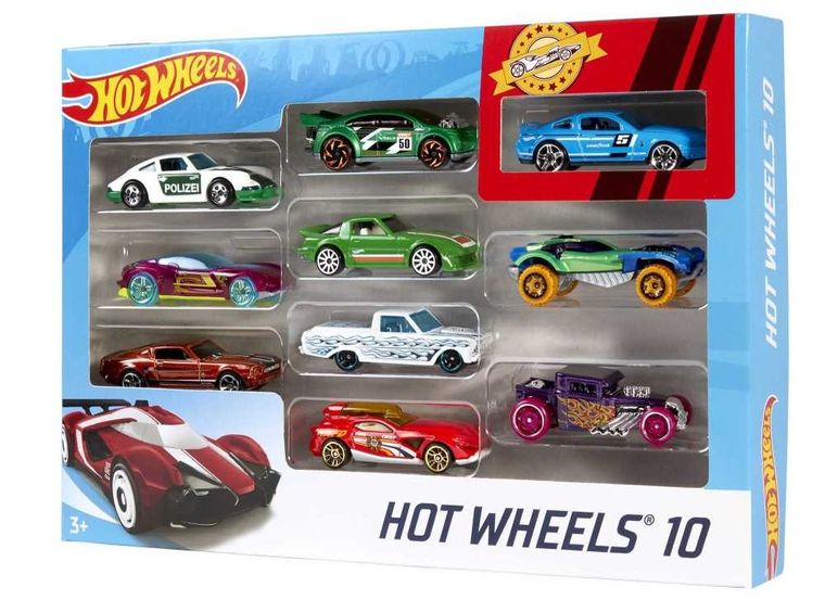 Hot Wheels, set cu 10 masinute