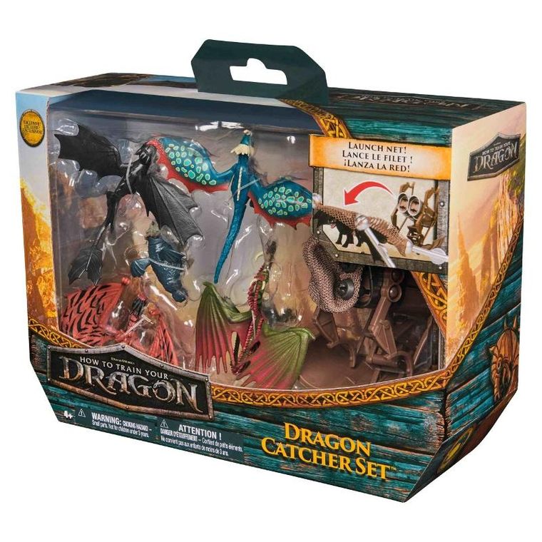 How To Train Your Dragon, Dragon Catcher, set de 5 figurine si accesorii