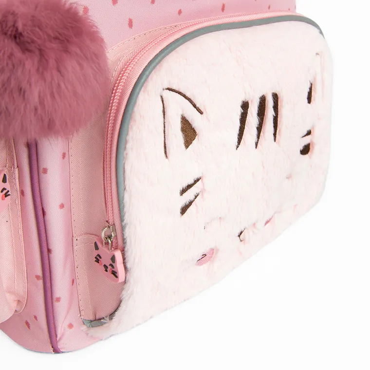 Kayokki, ghiozdan, roz, pisica