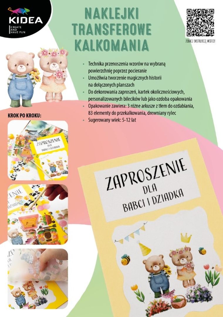 Kidea, decal, set creativ, zane