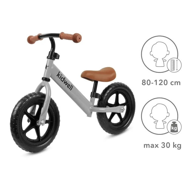 Kidwell, Rebel, bicicleta fara pedale, gri