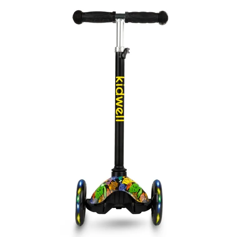 Kidwell, Uno, trotineta cu 3 roti LED, mix
