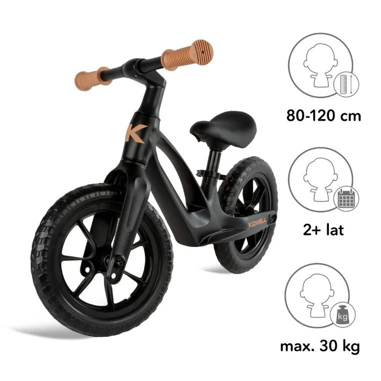 Kidwell, Vito, bicicleta fara pedale, Black