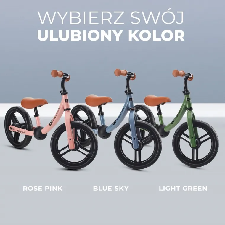 Kinderkraft, 2 Way Next 2022, bicicleta fara pedale, Blue Sky