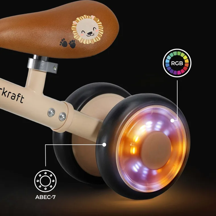 Kinderkraft, Cutie Flash, bicicleta fara pedale, beige