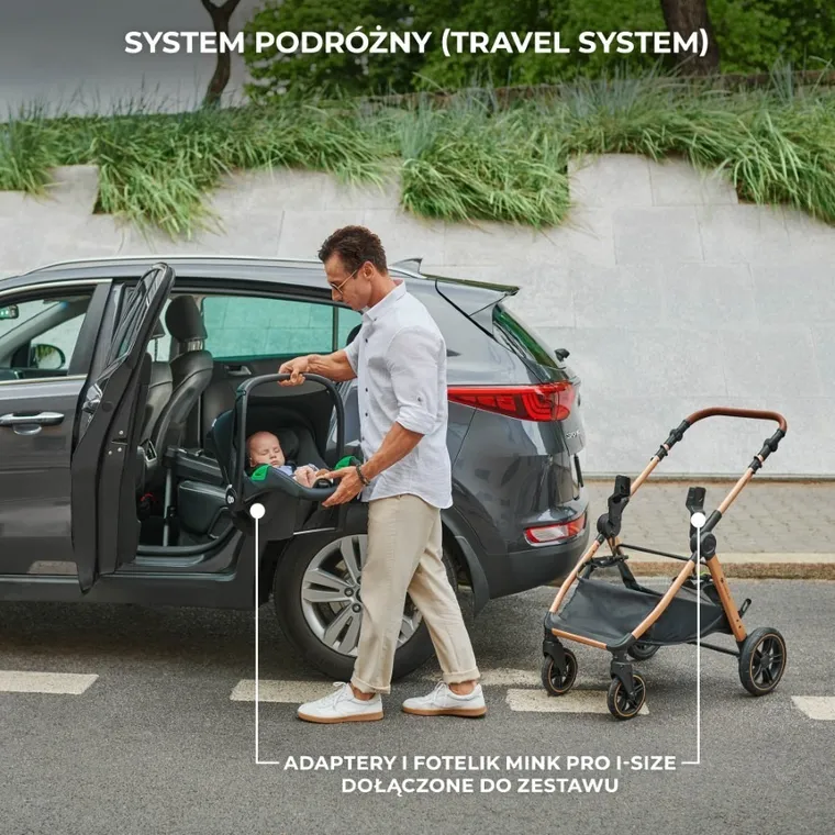 Kinderkraft, Esme Pro, carucior multifunctional 3in1, Moonlight Grey