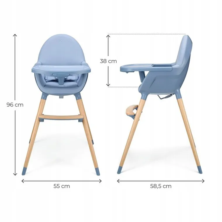Kinderkraft, Fini 2, scaun de hranire, Nordic Breeze