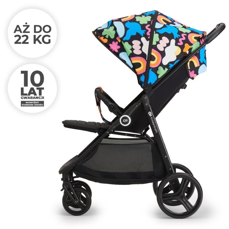 Kinderkraft, Grande Plus, carucior sport, Happy Shapes