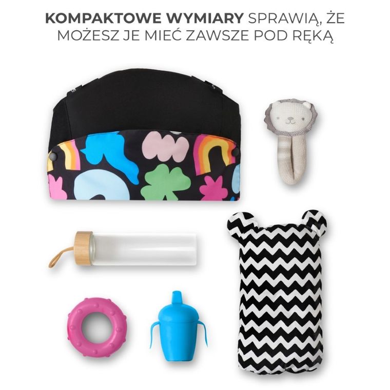 Kinderkraft, Huggy, marsupiu ergonomic, Happy Shapes