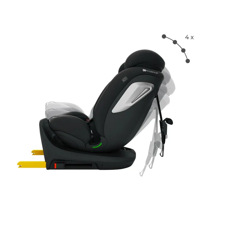 Kinderkraft, I-Grow 2 Plus, scaun auto, i-Size, negru, 40-150 cm