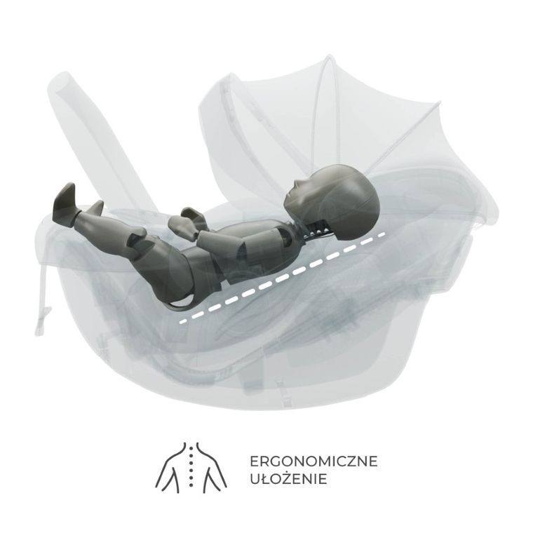 Kinderkraft, I-Lite, scaun auto, Graphite Black, 40-86 cm