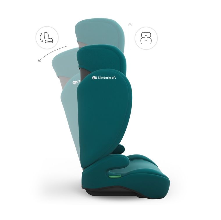 Kinderkraft, I-Spark 2 Plus, i-Size, scaun auto, green, 100-150 cm