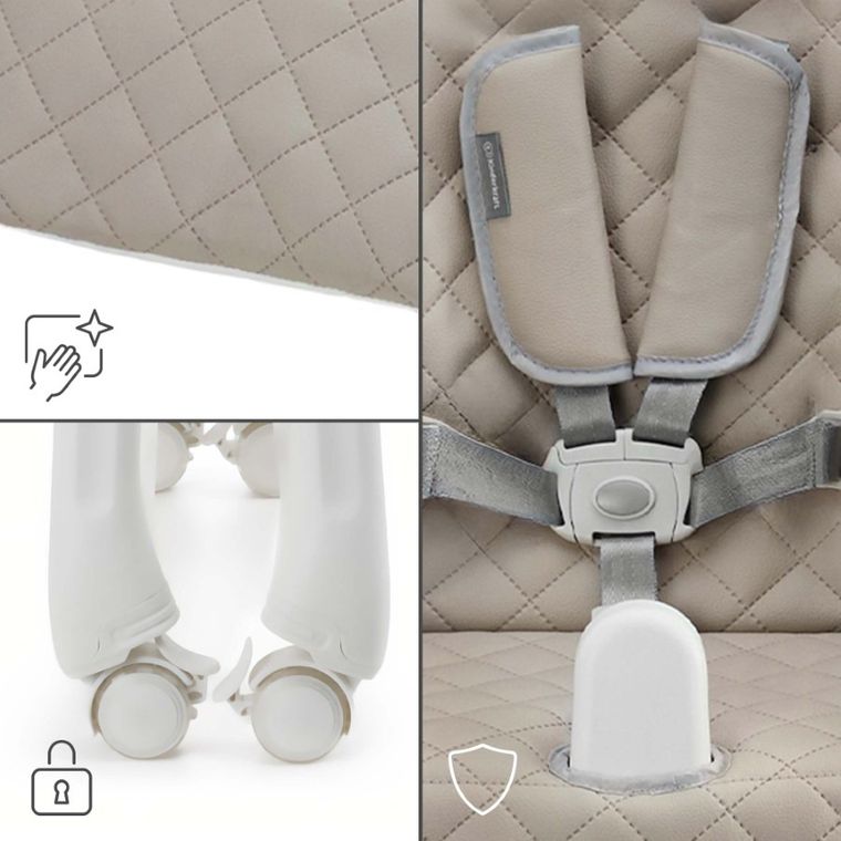 Kinderkraft, Tulo, scaun de masa 3in1, bej