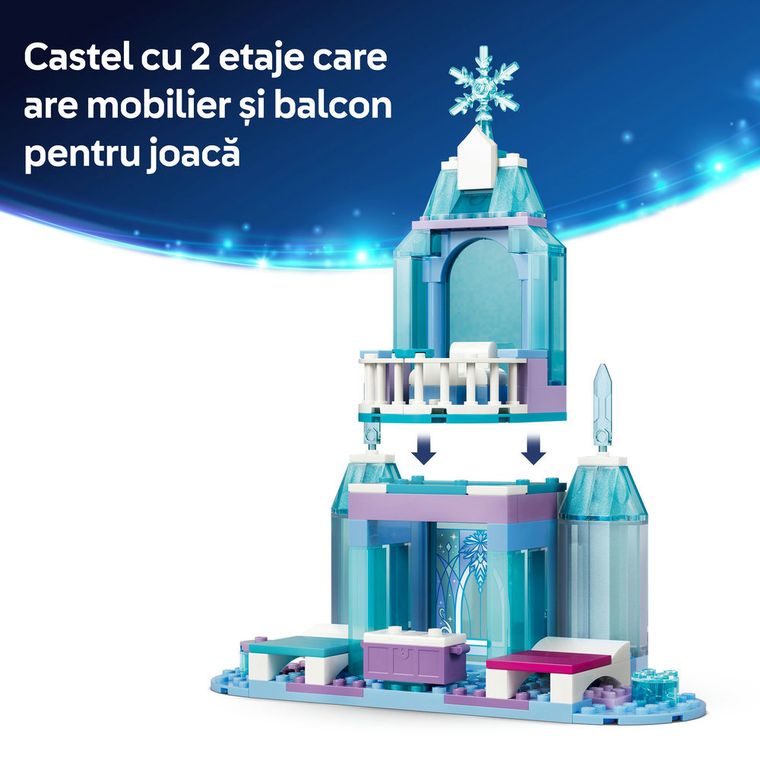 LEGO Disney Princess, Aventura cu sania pe sine la castelul de gheata al Elsei, 43281