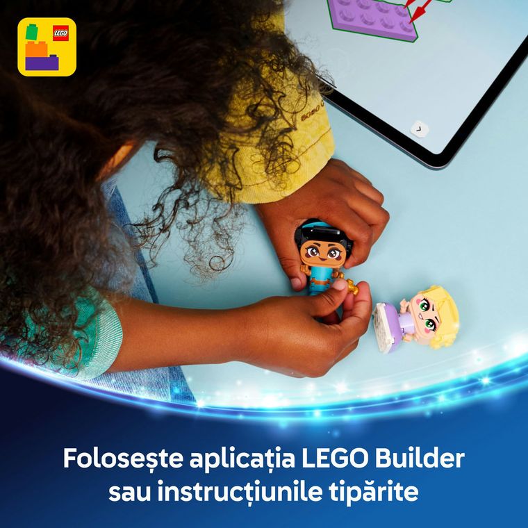 LEGO Disney Princess, Miniprintesele Jasmine si Rapunzel, 43303