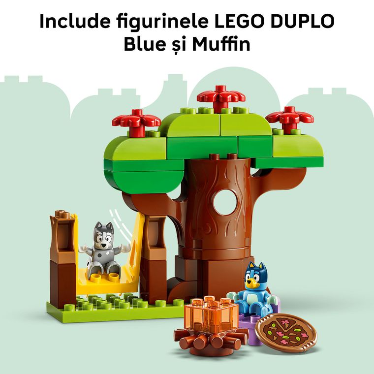LEGO DUPLO Bluey, Muffin si Blue, fetele care aduc pizza, 10469