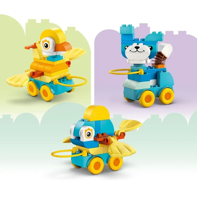 LEGO DUPLO Town, Animale pe roti 3 in 1, 10448