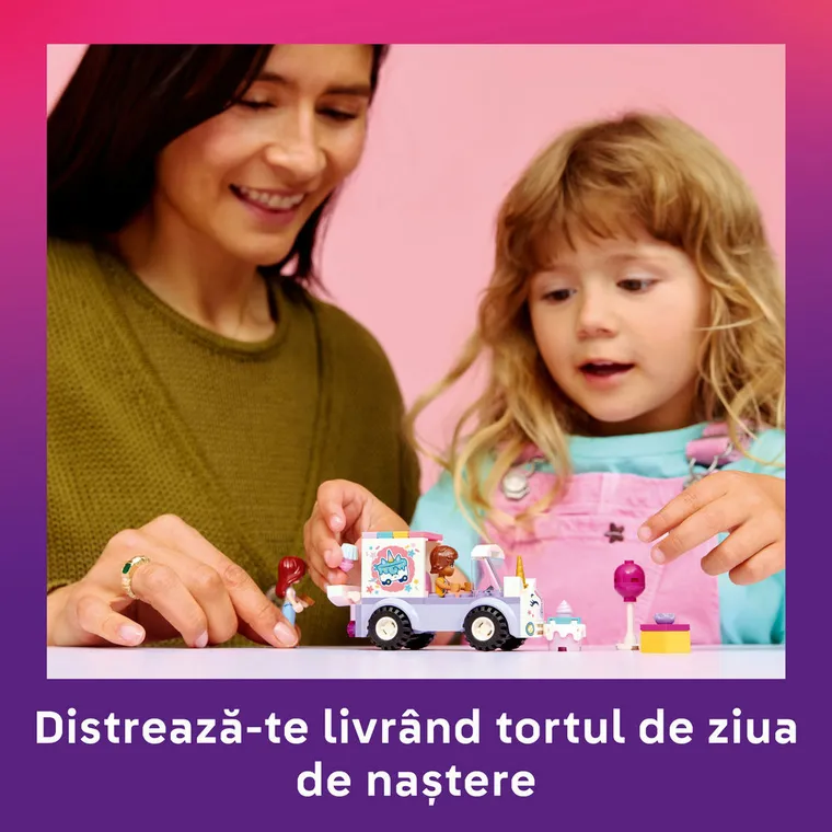 LEGO Friends, Masina-unicorn pentru livrare de torturi, 42675