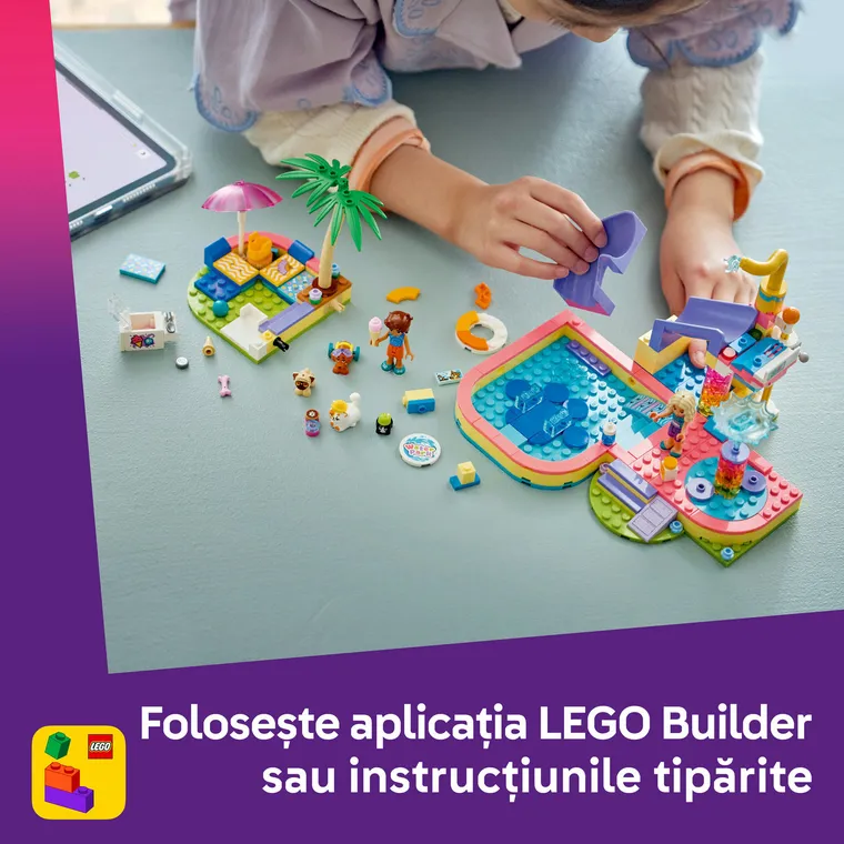LEGO Friends, O zi distractiva in parcul acvatic, 42676