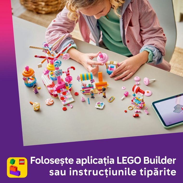 LEGO Friends, Roata Ferris cu bomboane si briose, 42700