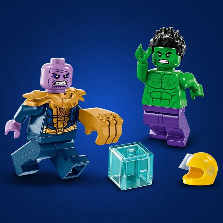 LEGO Marvel, Hulk in vehicul de teren contra lui Thanos, 76312