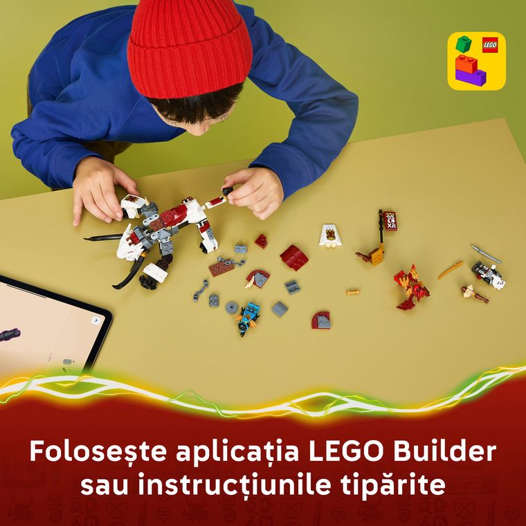 LEGO NINJAGO, Zilvar si monstrul dragon Grimtak, 71863