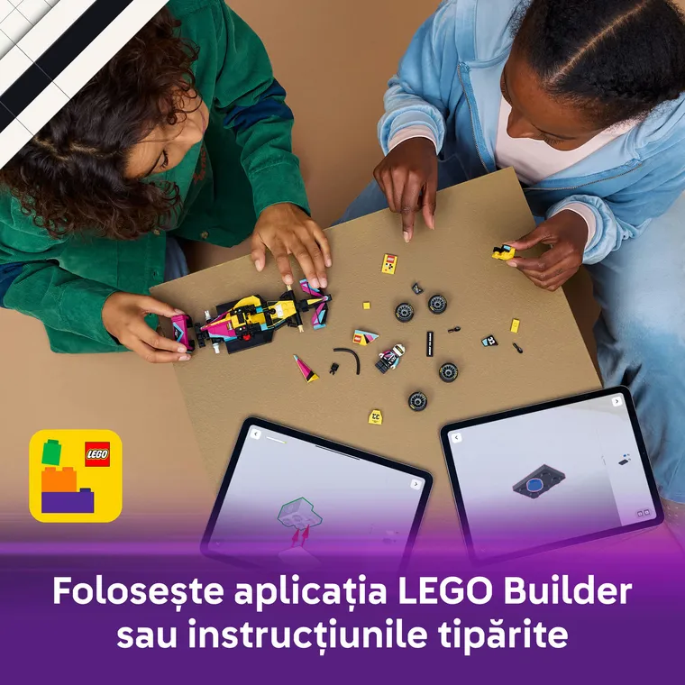LEGO Speed Champions, Masina de curse LEGO F1 ACADEMY, 77258