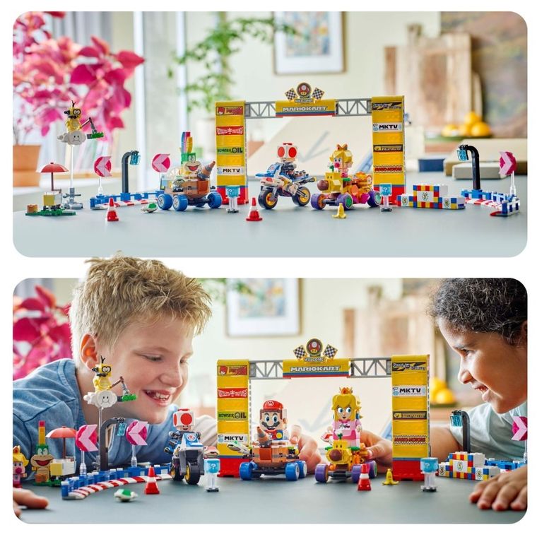 LEGO Super Mario, Mario Kart - Set Baby Peach si Grand Prix, 72036