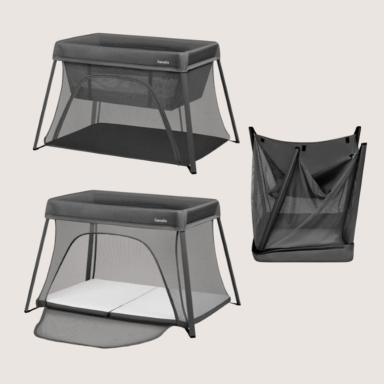 Lionelo, Alice, patut de volaj, 3in1, Grey