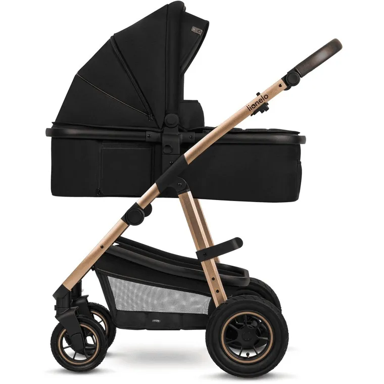 Lionelo, Amber, carucior multifunctional 3in1, Black Onyx