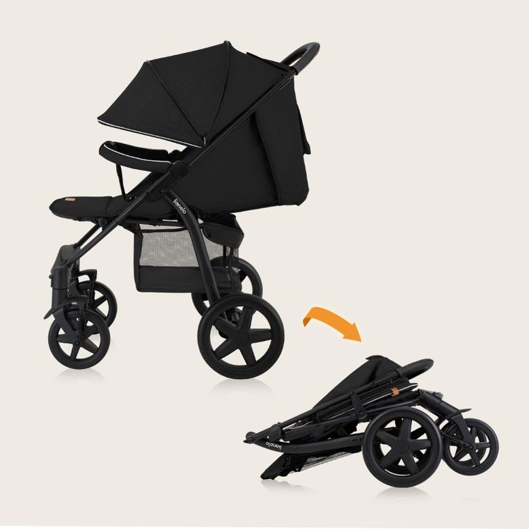 Lionelo, Annet Plus, carucior sport, Black Carbon