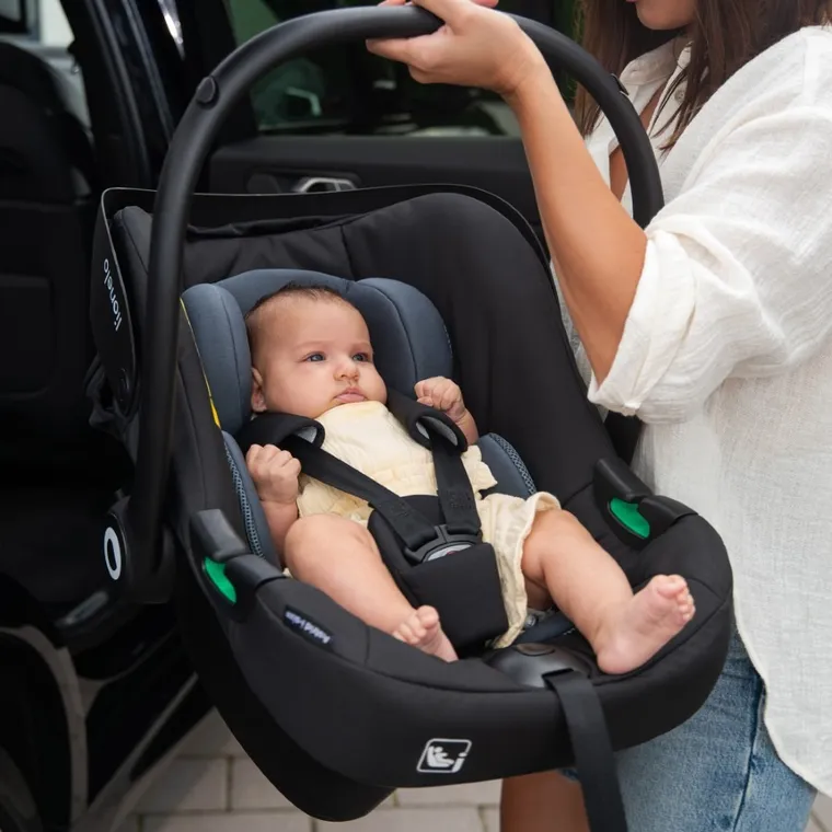 Lionelo, Astrid, i-Size, scaun auto cu baza, Beige Taupe