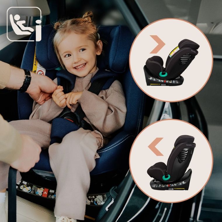 Lionelo, Bastiaan One, scaun auto, Black Carbon, 40-150 cm