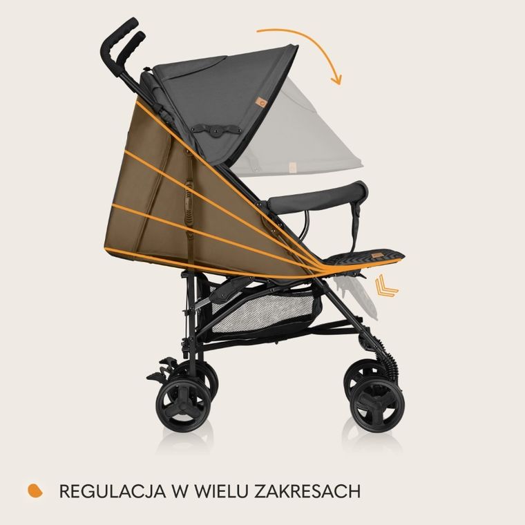 Lionelo, Elia, carucior sport, 6-15 kg, Graphite
