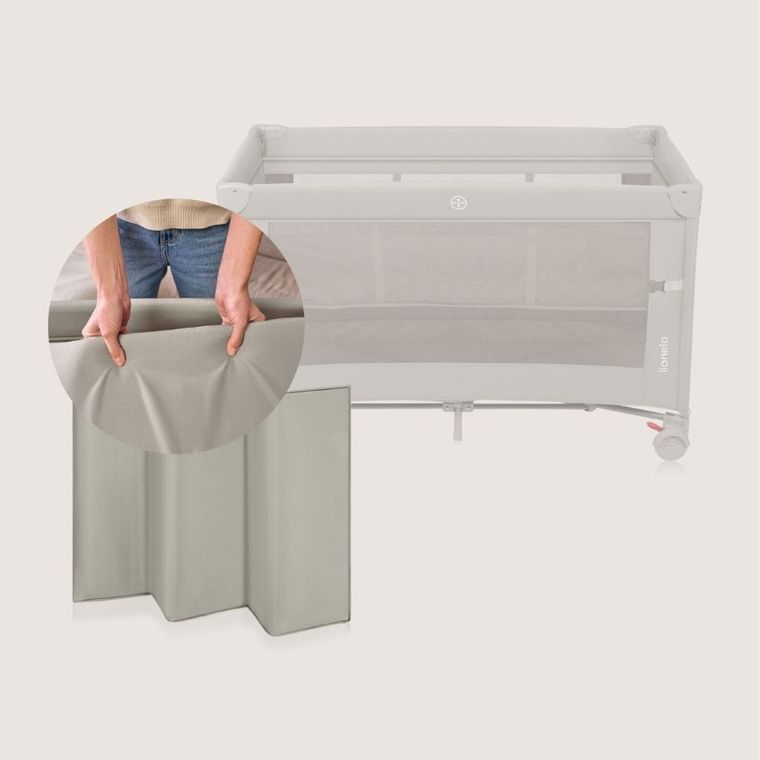 Lionelo, Ellen, patut de calatorie cu extensie mare 3in1, Beige