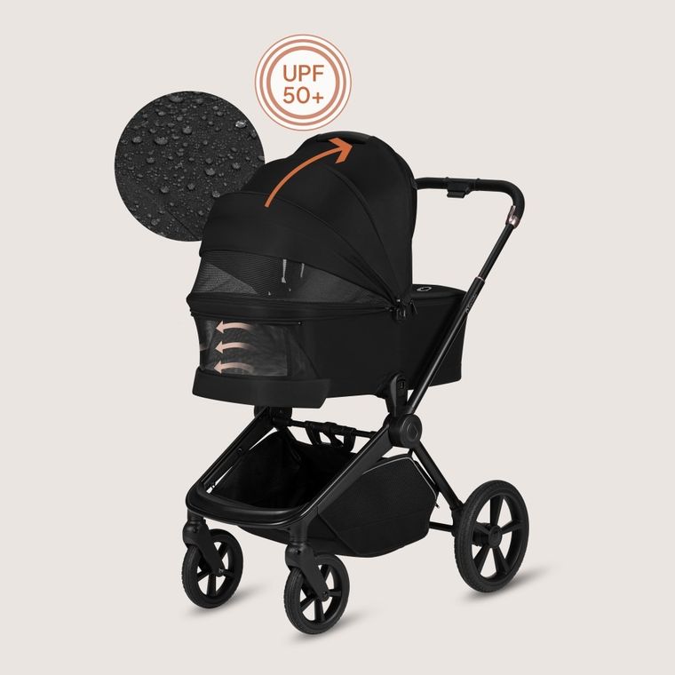 Lionelo, Freya, carucior multifunctional 3in1, Black Onyx