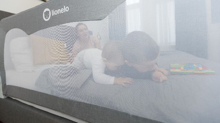 Lionelo, Hanna, bariera de protectie pentru patut, 66 cm, gri