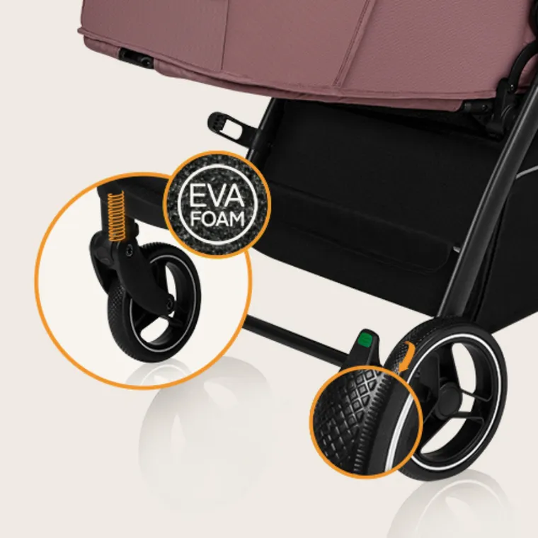 Lionelo, Ingrid, carucior pentru plimbare, Pink Mauve