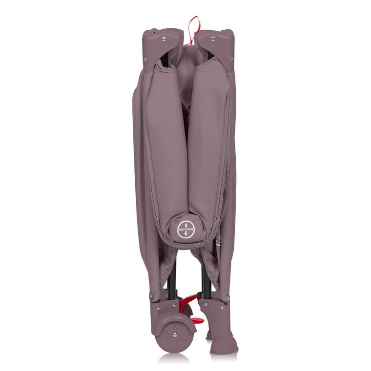 Lionelo, Laura, patut de volaj compact 2in1, Pink Nude