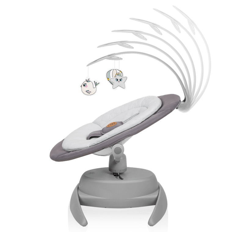 Lionelo, Mell, leagan ergonomic, Grey Stone