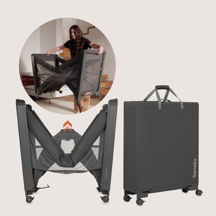 Lionelo, Patty, patut multifunctional 5in1, Grey Graphite