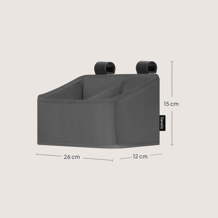 Lionelo, Sidepocket, organizator pentru patut, mic, Grey