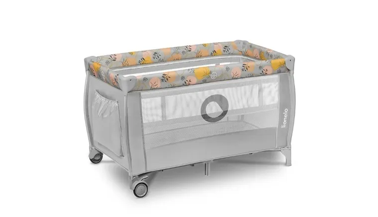 Lionelo, Stefi Plus, patut de voiaj portabil, pe doua niveluri, Pink Yellow