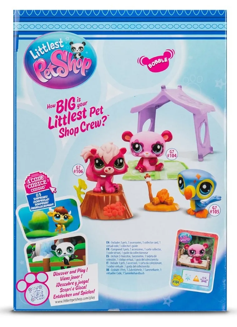 Littlest Pet Shop, Camping, set de 3 figurine