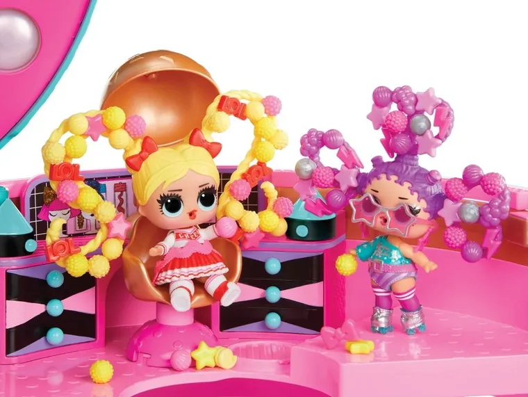L.O.L. Surprise, Hair Beads Salon, set cu mini papusa