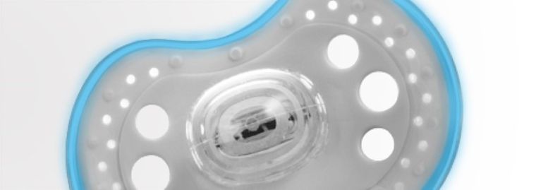 Lovi, Night&Day, suzeta dinamica din silicon, 18m+, albastru, 2 buc.