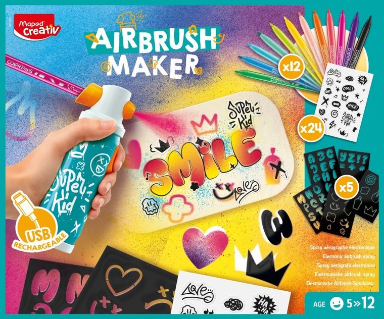 Maped Creativ, Airbrush Maker, set creativ de pictura graffiti