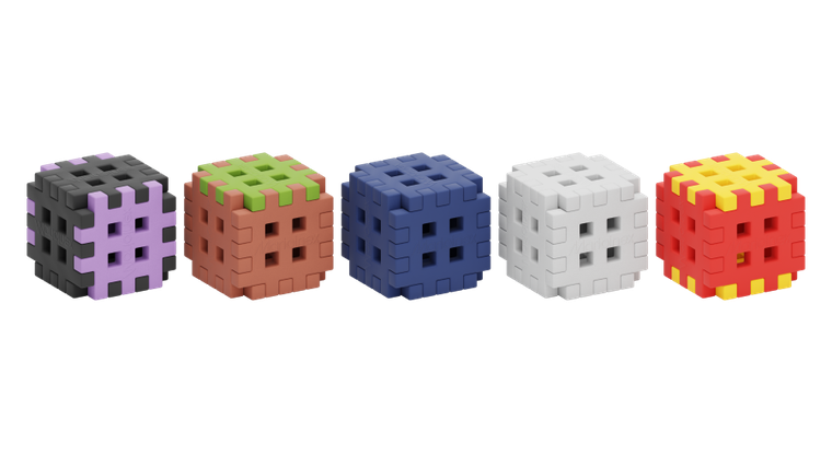 Marioinex, Mini Waffle, Blocks, set de constructie, 206 piese