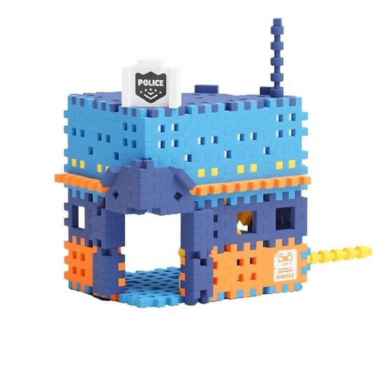 Marioinex, Mini Waffle, City, Postul de politie, set de constructie, 280 piese