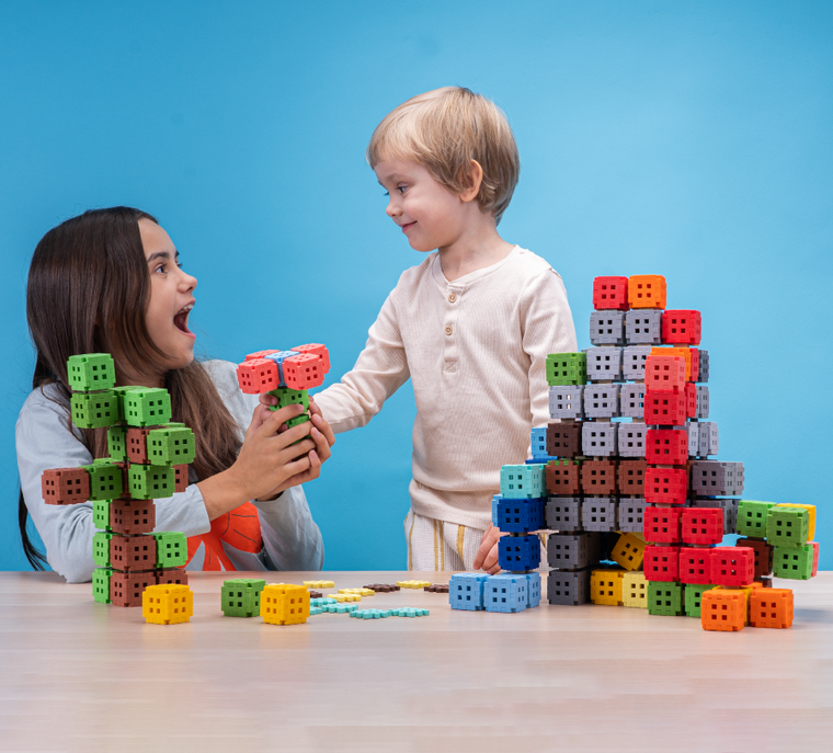 Marioinex, Mini Waffle, Green Blocks, set de constructie, 302 piese